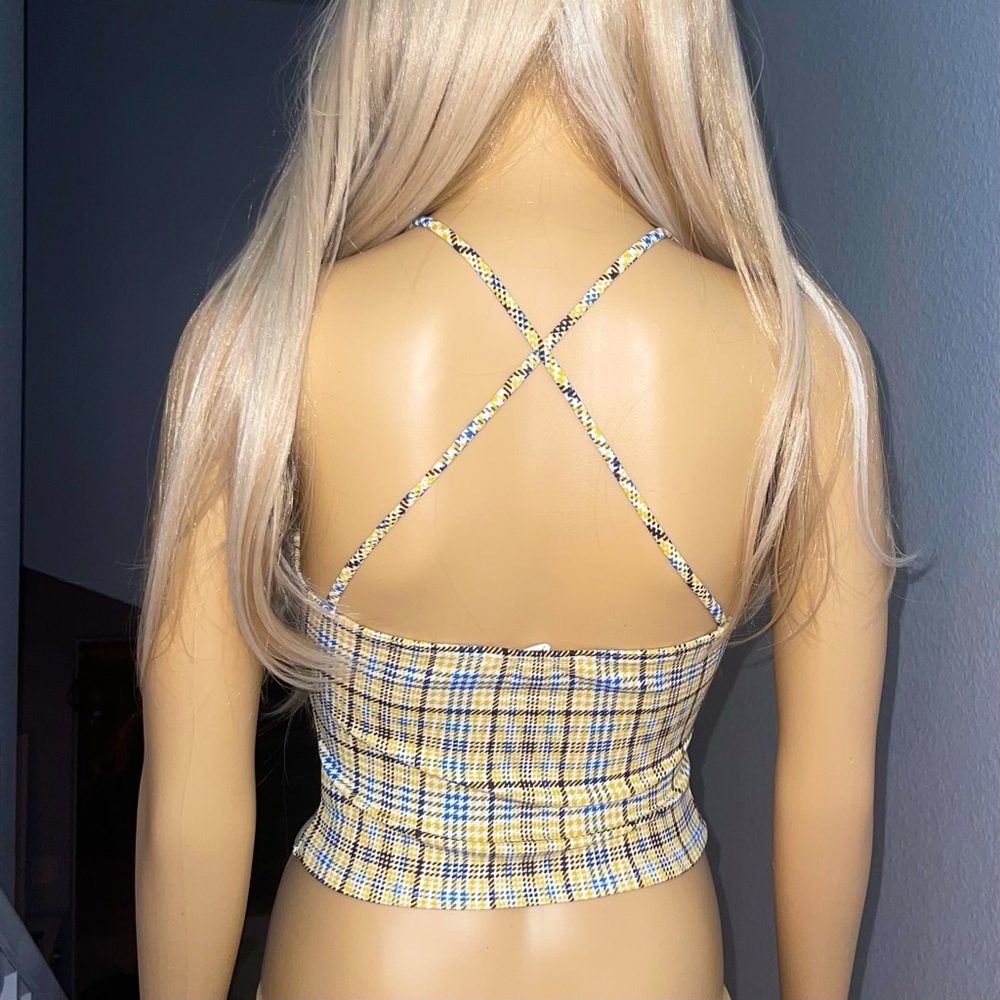 Checkered crop top - Picture 3 of 3